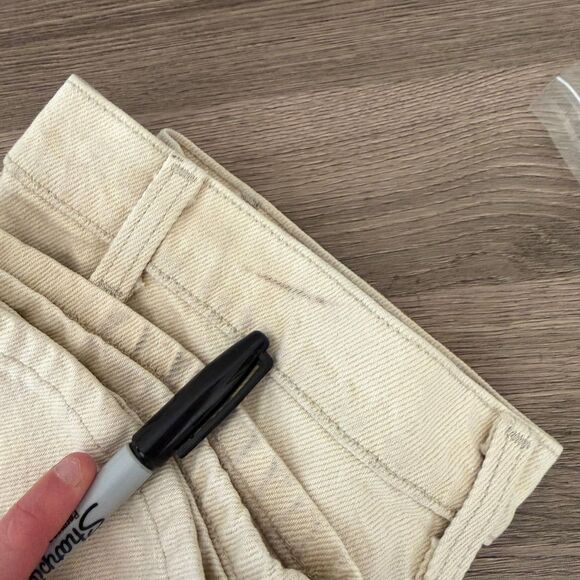 Vtg 90s Levi's 517 Bootcut Orange Tab Men's 33X32 (32X31.5) Cream Made In USA - Picture 15 of 16